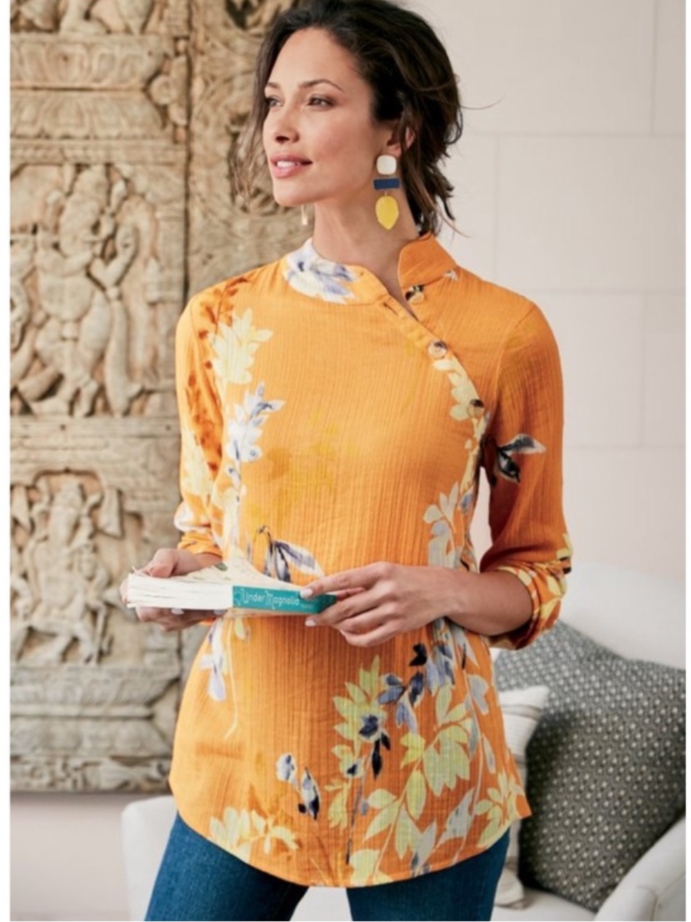 Soft Surroundings Pauleena Cotton Tunic